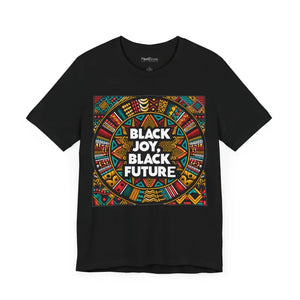 Black Joy Short Sleeve Tee - Vibrant Future Celebration - Dipaliz - T-shirts