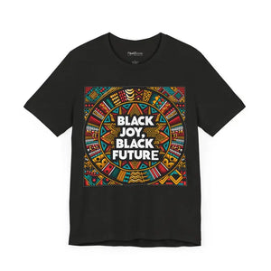 Black Joy Short Sleeve Tee - Vibrant Future Celebration - Dipaliz - T-shirts