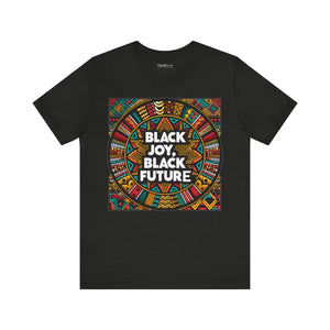 Black Joy Short Sleeve Tee - Vibrant Future Celebration - Dipaliz - T-shirts