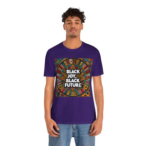 Black Joy Short Sleeve Tee - Vibrant Future Celebration - Dipaliz - Team Purple / s - T-shirts