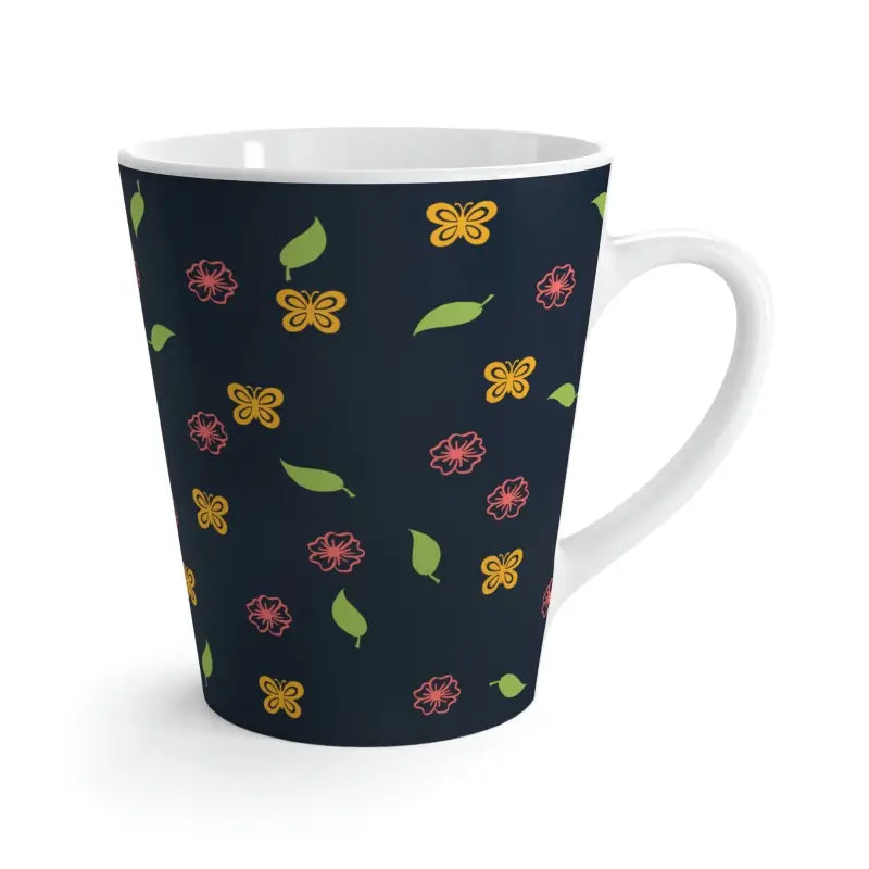 Elevate your Brew with the Floral Fantasy Latte Mug - 12oz