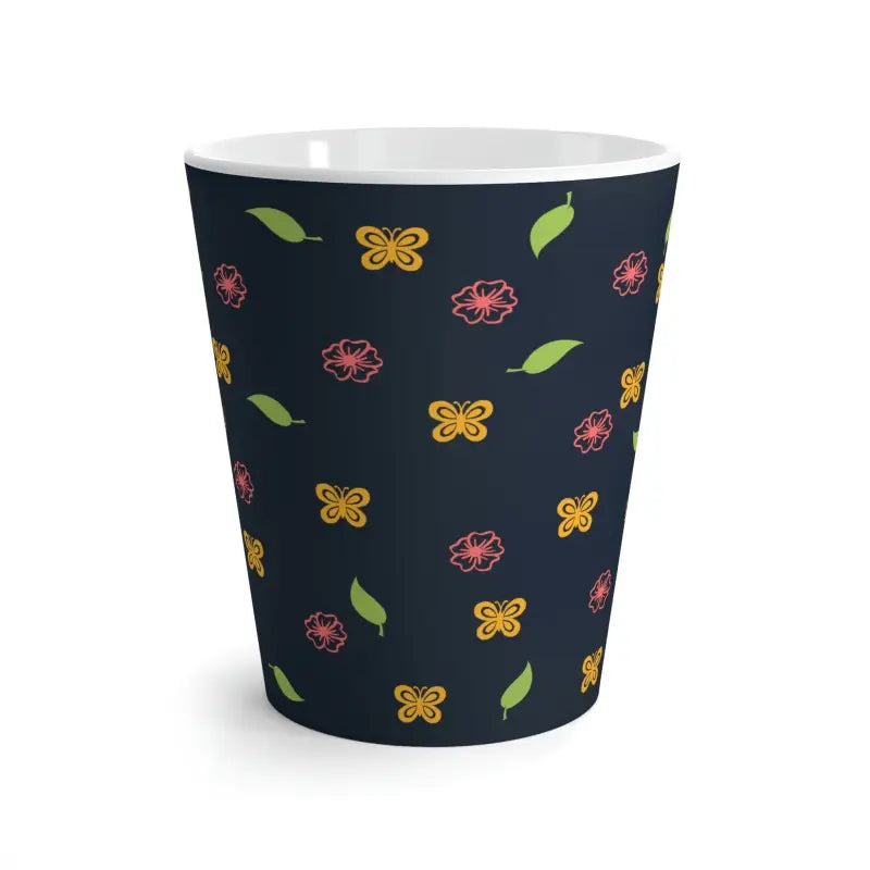 Elevate your Brew with the Floral Fantasy Latte Mug - 12oz