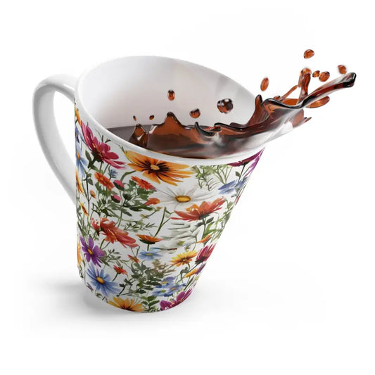 Brew Up with a Trendy Floral Latte Mug for Coffee Lovers - 12oz