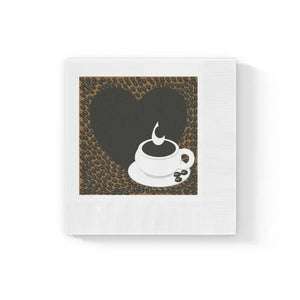 White Coined Napkins - Elegant Party Essential - Dipaliz - 6.5’’ x / 50 Pcs - Paper