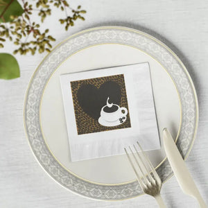 White Coined Napkins - Elegant Party Essential - Dipaliz - Paper