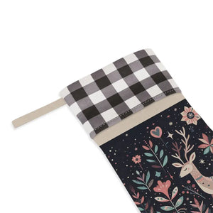 Rudolf Reindeer Christmas Stocking - Holiday Decor - Dipaliz - Stockings