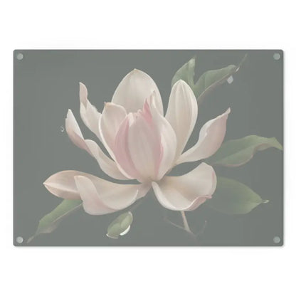 Elevate your Kitchen with a Large Pink Flower Cutting Board - Home Decor