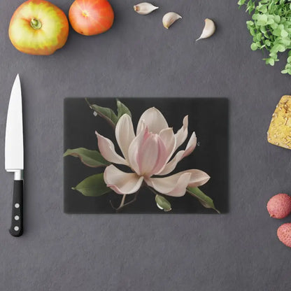 Elevate your Kitchen with a Large Pink Flower Cutting Board - Small Home Decor