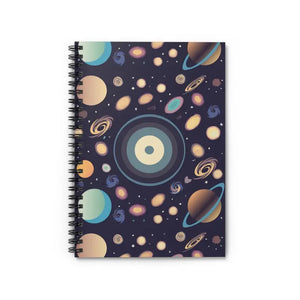 Notebook Ruled Line - Space Design for Creative Ideas - Dipaliz - one Size - Notebooks & Notepads