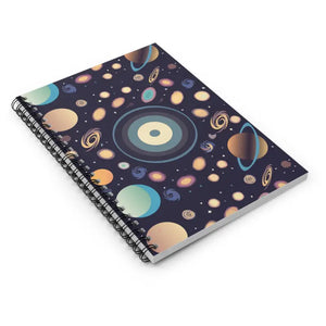 Notebook Ruled Line - Space Design for Creative Ideas - Dipaliz - one Size - Notebooks & Notepads
