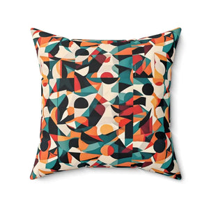 Abstract Pattern Square Pillow - Vibrant Modern Home Decor - Dipaliz - 20’’ × - Throw Pillows