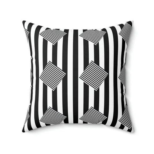 Elevate Decor with Dipaliz Black Stripes Polyester Pillow - 20’’ × Home