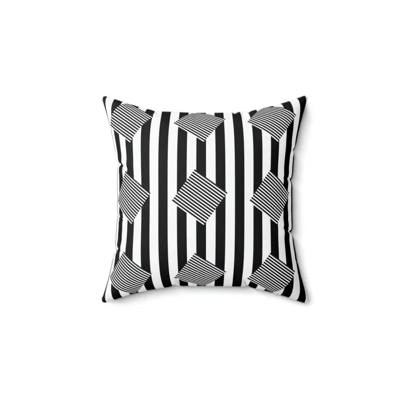 Elevate Decor with Dipaliz Black Stripes Polyester Pillow - Home