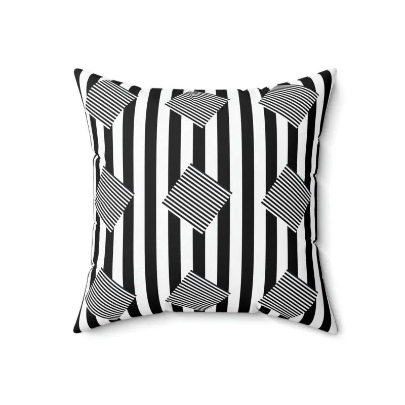 Elevate Decor with Dipaliz Black Stripes Polyester Pillow - Home