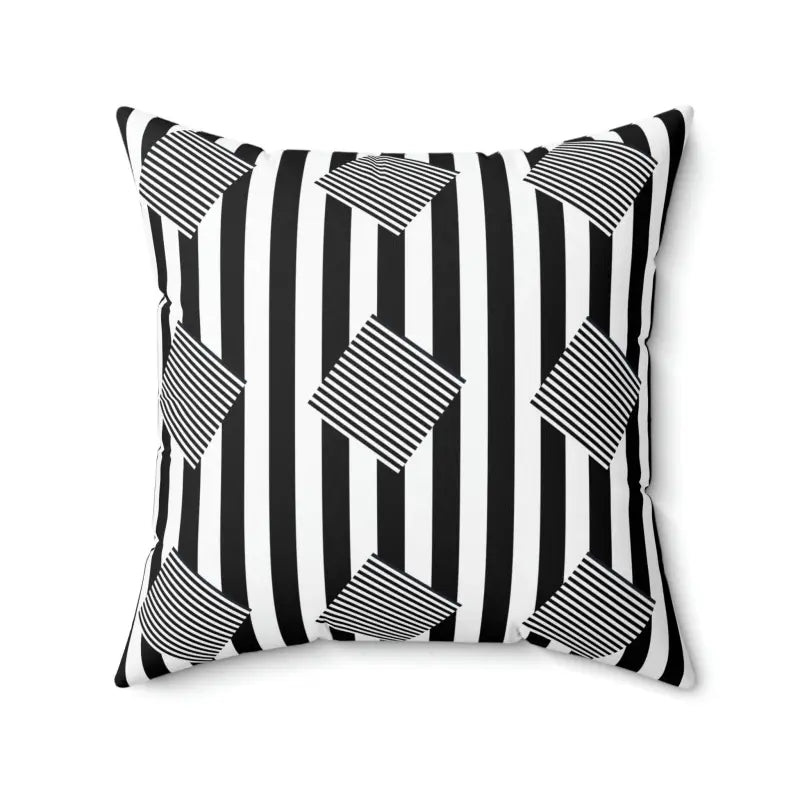 Elevate Decor with Dipaliz Black Stripes Polyester Pillow - Home