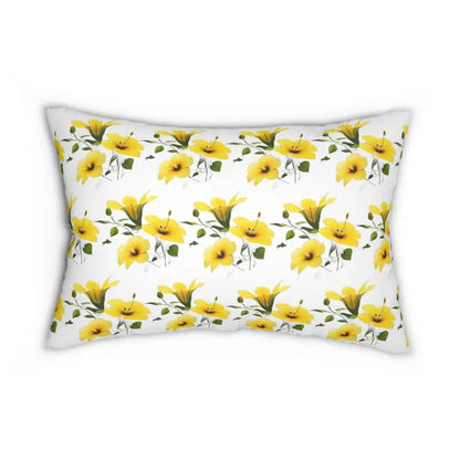 Elevate Decor with Sunshine Spun Polyester Lumbar Pillow - 20’’ × 14’’ Home