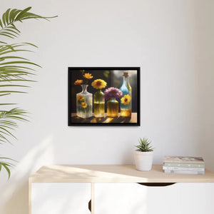 Fresh Flowers Matte Canvas Wall Art with Exquisite Containers - Dipaliz - Posters Prints & Visual Artwork