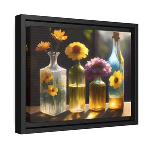 Fresh Flowers Matte Canvas Wall Art with Exquisite Containers - Dipaliz - Posters Prints & Visual Artwork