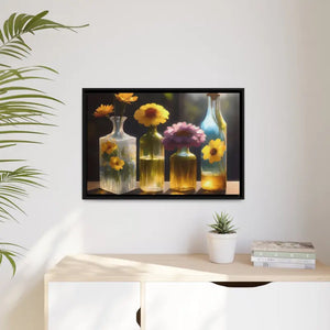 Fresh Flowers Matte Canvas Wall Art with Exquisite Containers - Dipaliz - Posters Prints & Visual Artwork