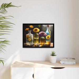 Fresh Flowers Matte Canvas Wall Art with Exquisite Containers - Dipaliz - Posters Prints & Visual Artwork