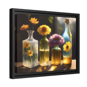 Fresh Flowers Matte Canvas Wall Art with Exquisite Containers - Dipaliz - Posters Prints & Visual Artwork