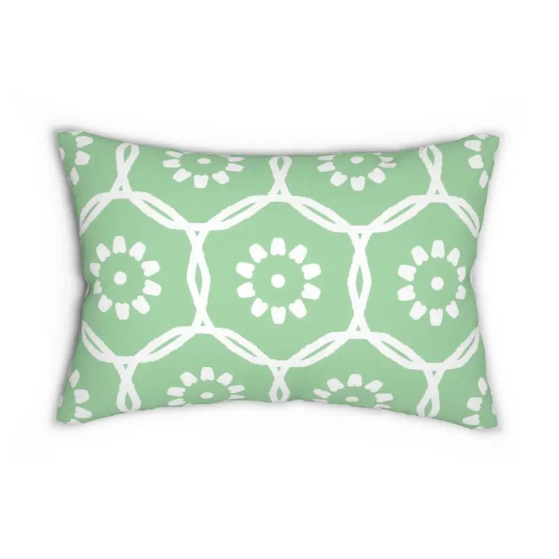 Upgrade your Style with a Green Polyester Lumbar Pillow - 20’’ × 14’’ Home Decor