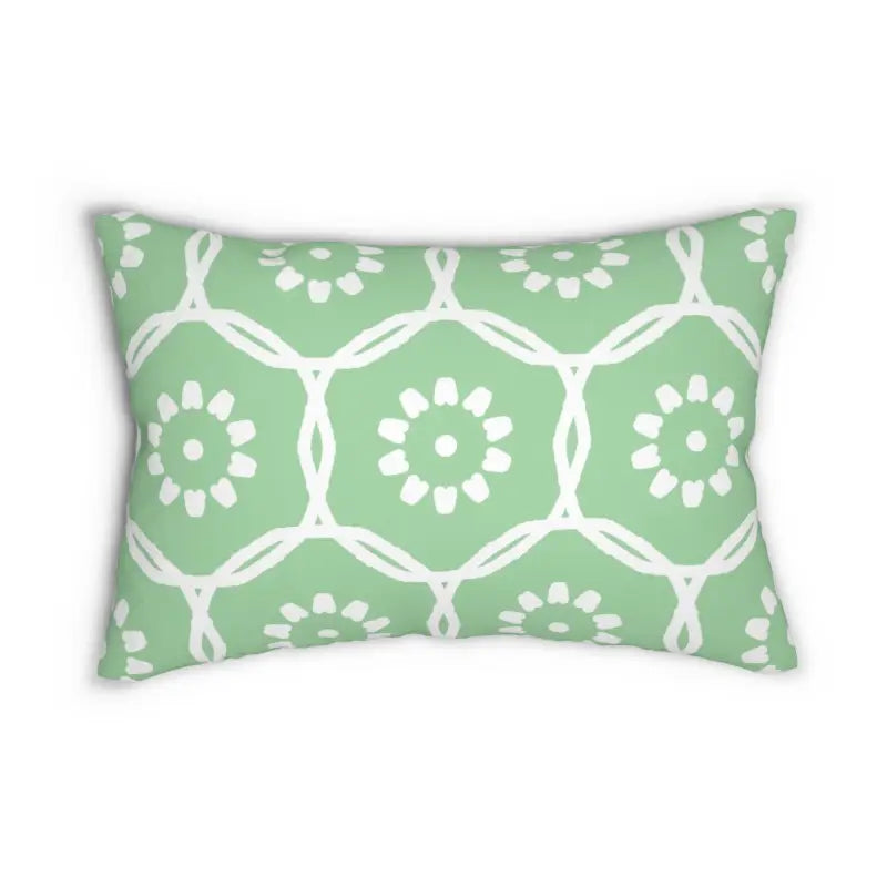 Upgrade your Style with a Green Polyester Lumbar Pillow - 20’’ × 14’’ Home Decor