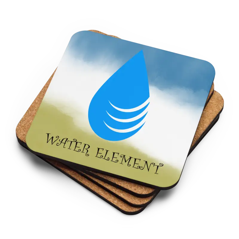 Chic Water Element Coaster: Style Up with Heat Resistance - Kitchen and Dining