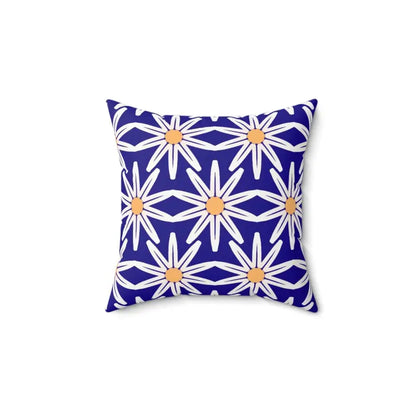 Elevate your Space with Luxe White Flowers Polyester Pillow - 14’’ × Home Decor