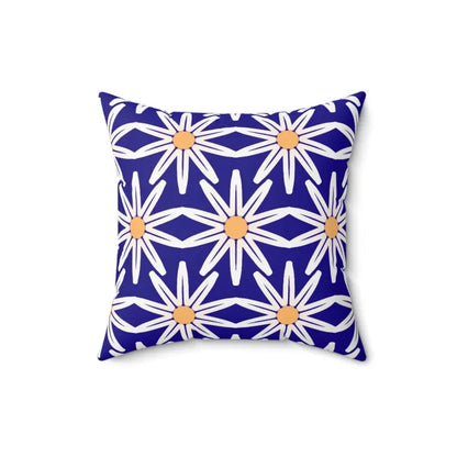 Elevate your Space with Luxe White Flowers Polyester Pillow - 16’’ × Home Decor