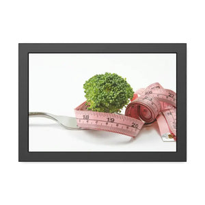 Measuring Tape Framed Paper Posters - Bold Wall Art - Dipaliz - 18″ x 12″ (horizontal) / Black Frame / Semi Glossy