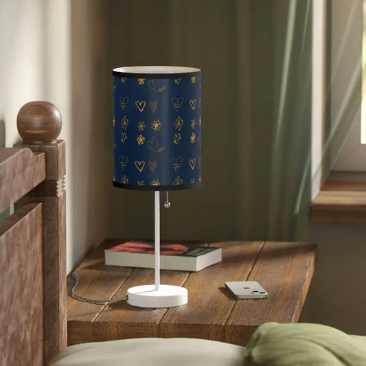 Elevate Your Décor With Navy Blue Lamp Stand!