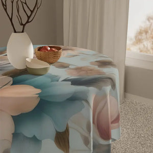 Large Flowers Tablecloth - Vibrant Dining Transform - Dipaliz - one Size / White - Tablecloths