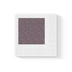 White Coined Napkins - Luxe Table Elegance - Dipaliz - 4.8’’ x / 100 Pcs - Paper