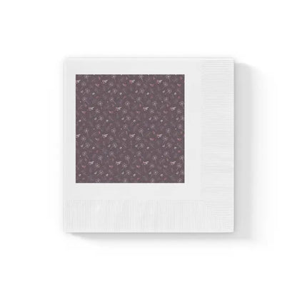 Elevate Dinner Parties with Luxe White Coined Napkins - 4.8’’ x / 50 Pcs Home Decor