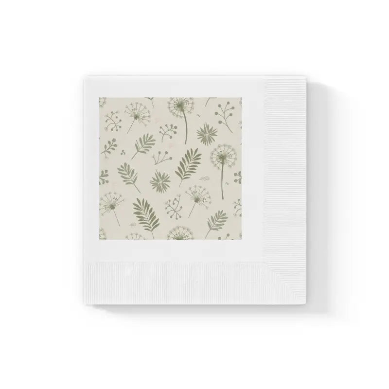 Elevate your Dining with Classy White Coined Napkins - 4.8’’ x / 100 Pcs Home Decor