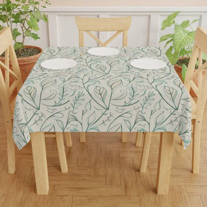 Transform your Dining with a Stylish Foliage Tablecloth! - one Size / White Home Decor