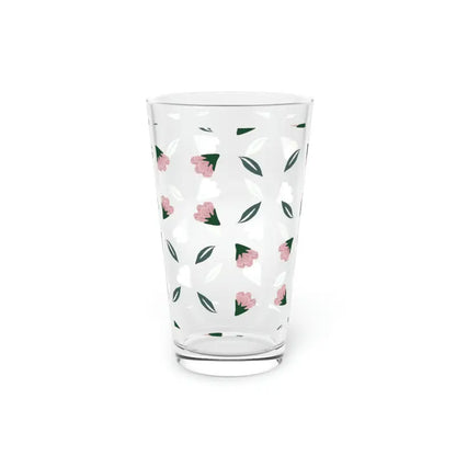 Sip in Style with Dipaliz Pint Glass: Pastel Flora Perfection - 16oz Mug