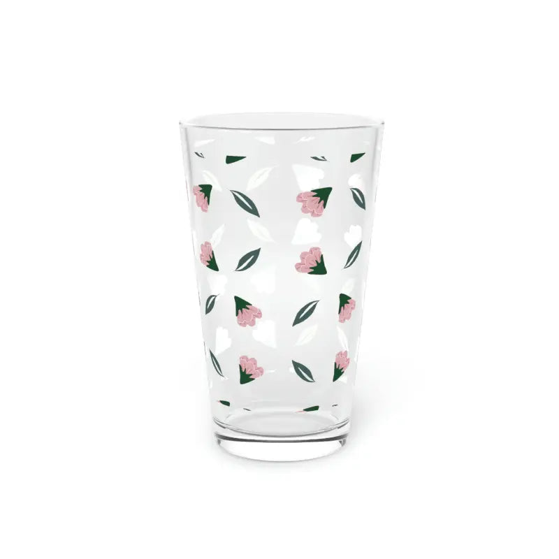 Sip in Style with Dipaliz Pint Glass: Pastel Flora Perfection - 16oz Mug