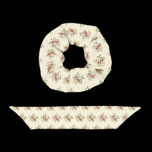 Recycled Scrunchie one Size Rose Flowers Eco Hair Tie - Dipaliz - Ponytail Holders