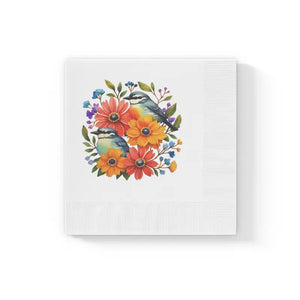 White Coined Napkins - Elegant Crisp Party Essential - Dipaliz - 4.8’’ x / 50 Pcs - Paper