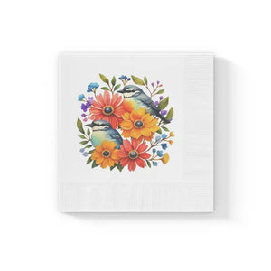 White Coined Napkins - Elegant Crisp Party Essential - Dipaliz - 6.5’’ x / 100 Pcs - Paper