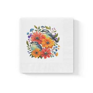 White Coined Napkins - Elegant Crisp Party Essential - Dipaliz - 6.5’’ x / 50 Pcs - Paper