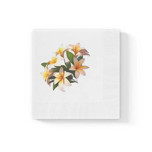 Elevate Events with Dipaliz White Coined Napkins - 4.8’’ x / 50 Pcs Home Decor