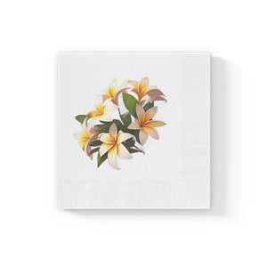 White Coined Napkins - Elegant Party Essential - Dipaliz - 6.5’’ x / 50 Pcs - Paper