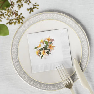 White Coined Napkins - Elegant Party Essential - Dipaliz - Paper