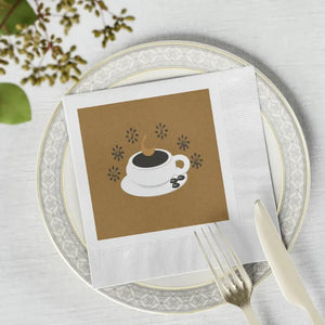 White Coined Napkins - Elegant Table Decor - Dipaliz - Paper