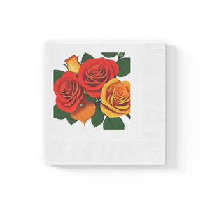 White Coined Napkins - Elegant Party Essential - Dipaliz - 4.8’’ x / 50 Pcs - Paper