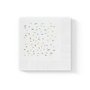 White Coined Napkins - Elegant Party Essential - Dipaliz - 4.8’’ x / 50 Pcs - Paper