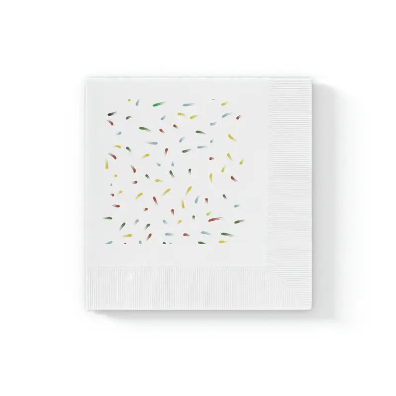 Elevate Every Event with Luxurious White Coined Napkins - 4.8’’ x / 50 Pcs Home Decor